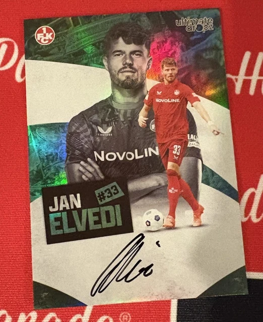 Jan Elvedi Auto /35 Ultimate Dropz Devil s Legacy 2024-25 1. FC Kaiserslautern