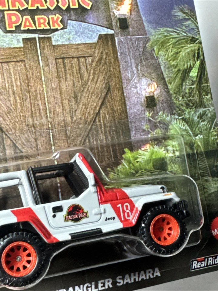 Hot wheels 1/64 🇨🇵 Jurassic Park 92 Jeep Wrangler Sahara de 2025 - Photo 3/4