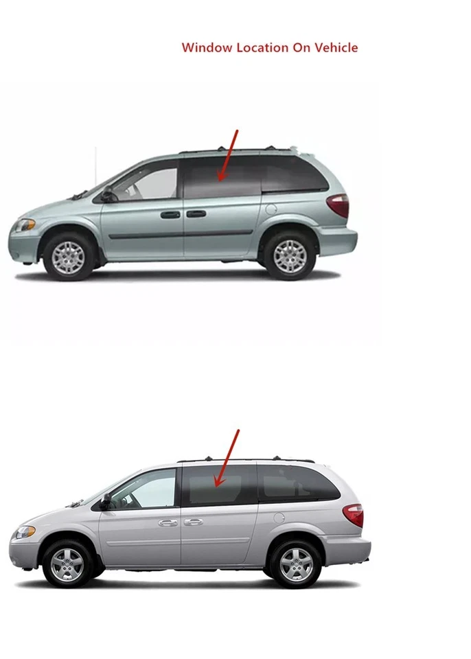 Fits 96-00 Voyager Town & Country Caravan Driver Left Sliding Door Window Glass - Image 4 of 4