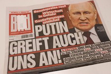 Bildzeitung 23.02.2022 February Putin War Ukraine