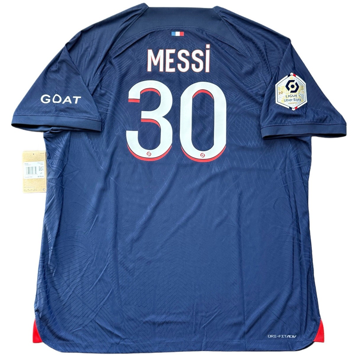 2023/24 PSG Authentic Home Jersey #30 Messi 2XL Nike Player