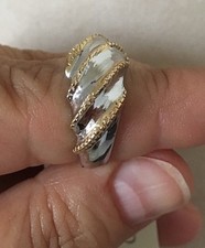 Size 7 Sterling Silver Ring with Bronze MSRP 89