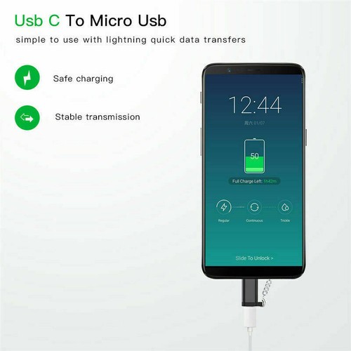 New 2 Pack Micro USB to Type C Adapter Converter Micro-B to USB-C Connector USA - Picture 7 of 43