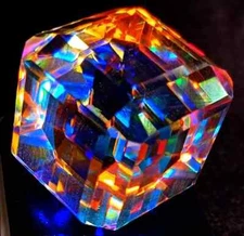 Certified AAA+Natural Mystic Topaz Rainbow Color Cube Cut 1000 Ct Loose Gemstone
