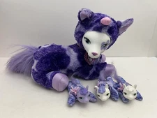 Llama Surprise 10" Purple Plush with 3 Babies Triplets 2020 Stuffed Animal Toy