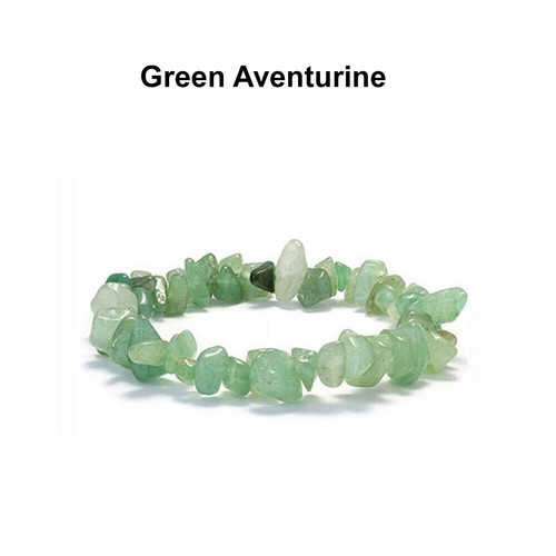 Crystal Gemstone Chip Bead Chakra Stone Stretch Reiki Bracelet Jewellery Gift - Picture 24 of 56