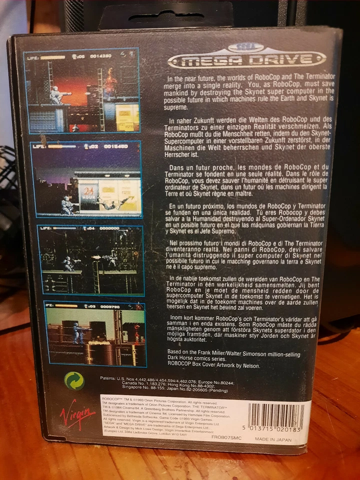 Robocop vs The Terminator PAL Sega Megadrive Complete - Image 4 of 4