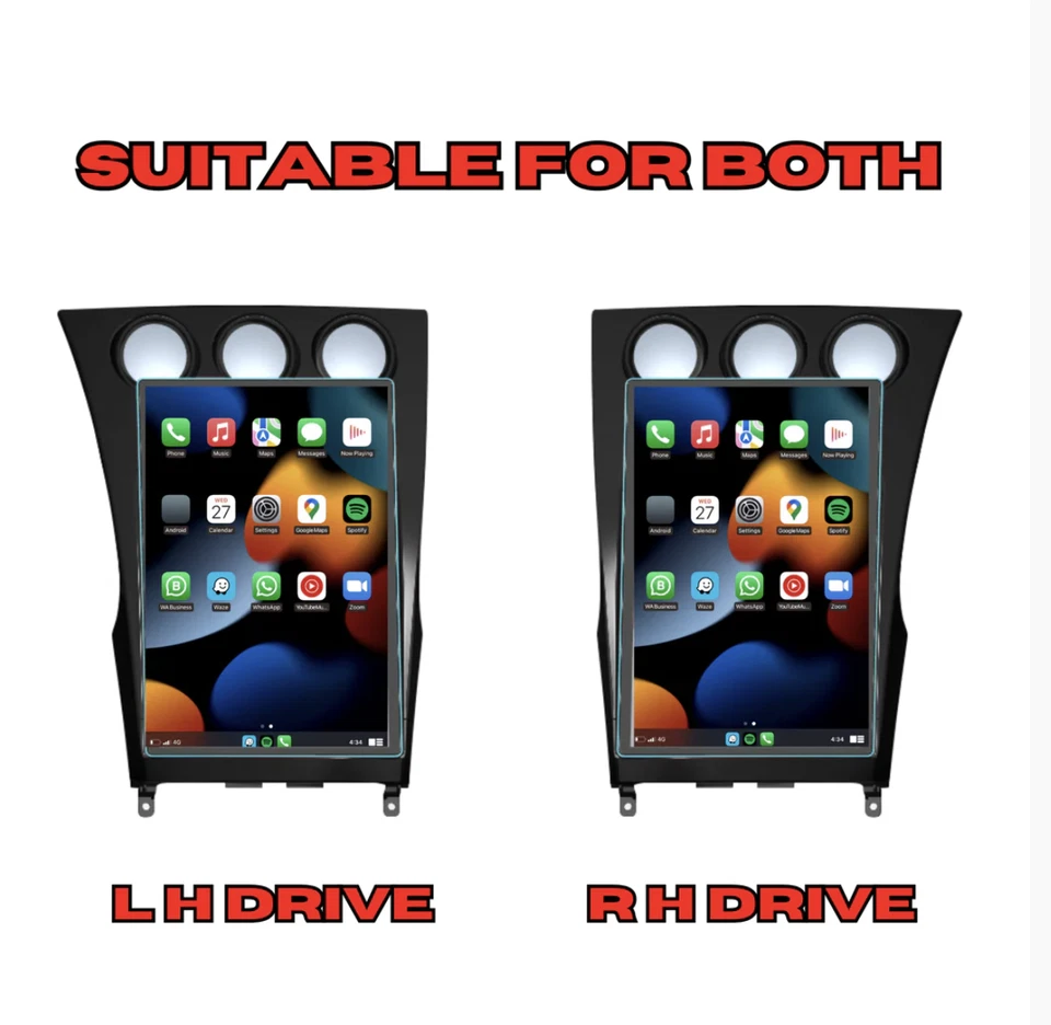 For Nissan 350Z 2002-2009 Wireless Apple CarPlay & Android Auto 14.5" Screen - Image 3 of 4