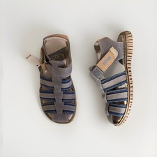 DAS KARUSSELL SANDALEN KINDER NUBUKLEDER BLAU