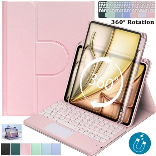 Rotation Case Touchpad Keyboard Mouse For iPad 7/8/9/10th Gen Air 6 5 4 3 Pro 11