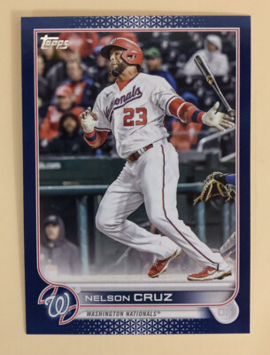 2022 Topps Update Nelson Cruz Royal Blue #US194 Washington Nationals