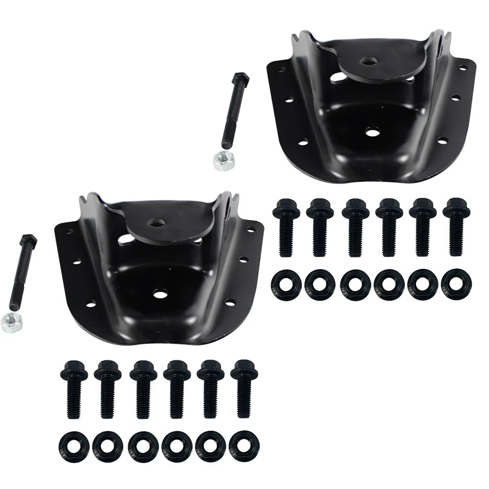 2PCS For Chevy K1500 GMC K2500 Rear Leaf Spring Forward Leaf Spring Bracket Kit Foto 2 de 4
