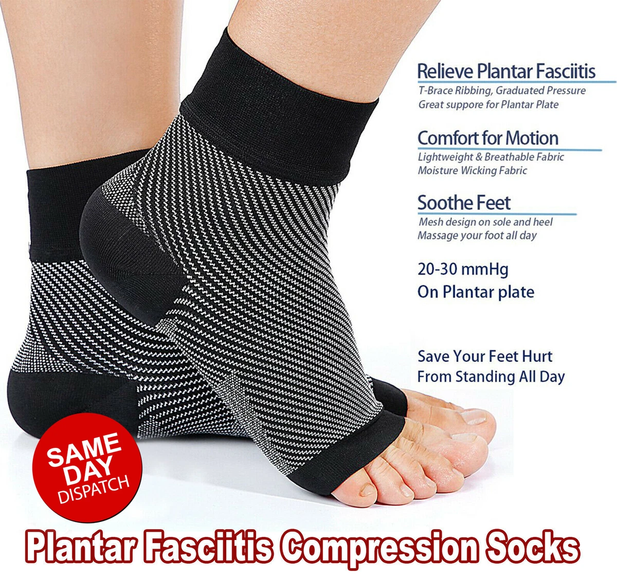Arch support compression clearance