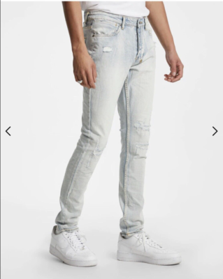 KSUBI VAN WINKLE BONEYARD PHASE OUT ICE BLUE DISTRESSED MENS