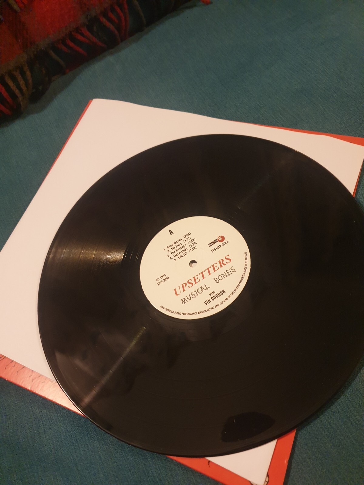 Upsetters With Vin Gordon , Musical Bones Vinyl LP eBay