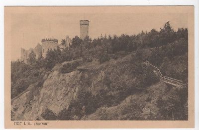 Alte Postkarte Honf i. B Labyrint