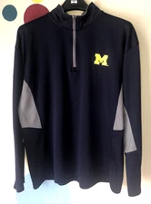 University Of Michigan Proedge Long Sleeve Breathable Shirt - Men's XL 46/48