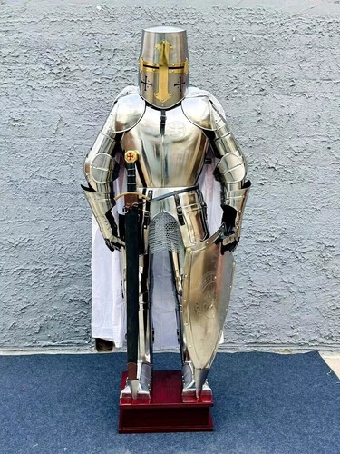 Medieval Gothic Suit Of Armor Knight Templar Costumes Crusader Full Body Armour