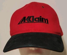 Aklaim Hat Red Clambake 2002 Vitronic Four Seasons Cap Adjustable Strapback 