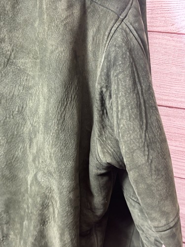 Chaqueta Bomber LL Bean Piel de Cordero Verde Años 90 De Colección Para Hombre Talla XL Alta Hecha en EE. UU. - Imagen 7 de 20