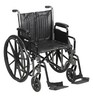 McKesson Wheelchair Steel 20"W x 16"D Swing-Away Footrest 146-SSP220DDA-SF
