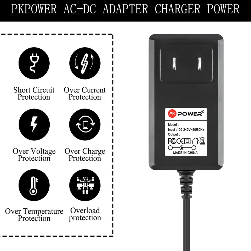 Pkpower AC Adapter Charger For Cobra MicroTalk PR255 PR255-2 VP LI 7500WX Radio - Image 4 of 4