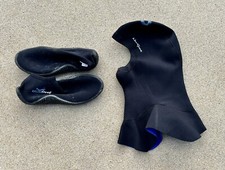 Henderson NeoSport XL 3:2mm Flow Vent Scuba Hood  Blue Reef Ankle Boots Sz 8