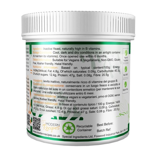 Nutritional Yeast Flakes - Premium Quality Vegan Friendly Non-GMO Gluten Free - Picture 24 of 29