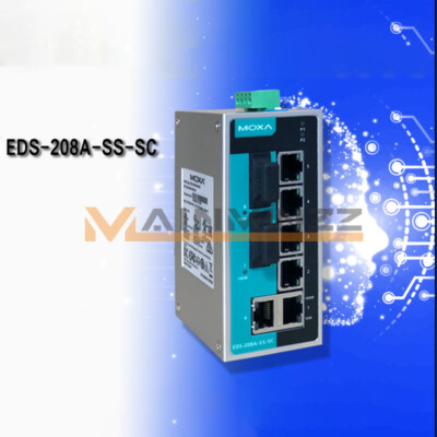 ONE NEW MOXA EDS-208A-SS-SC Ethernet switch