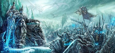 World of Warcraft The Lich King Giclee Print Art Poster 26x12 Blizzard NEW