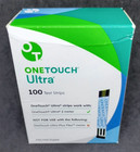 100 One Touch Ultra Glucose Test Strips Sealed many available