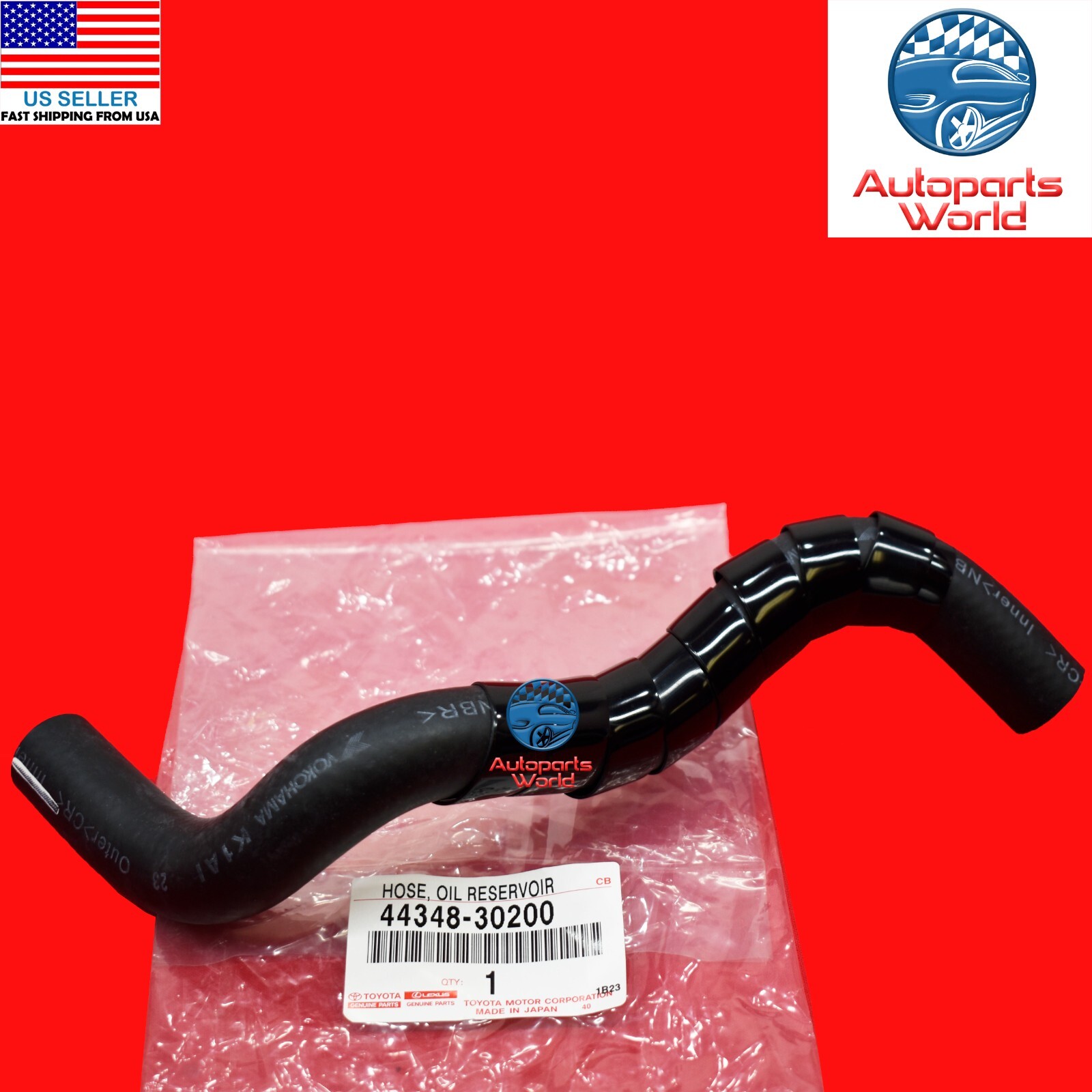 GENUINE OEM LEXUS GS400 GS430 SC430 POWER STEERING RESERVOIR HOSE 44348
