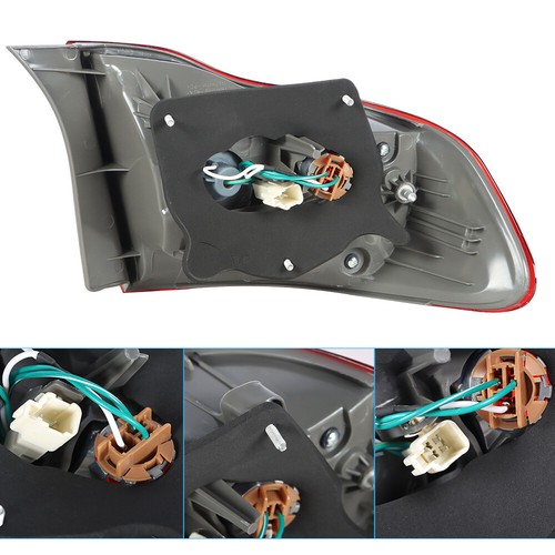 Outer Tail Light Lamp Red For Toyota Corolla 2009-2010 Passenger + Driver Side - Picture 4 of 12