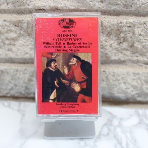 Rossini 5 Overtures Cassette Tape Classical