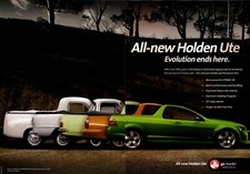Holden SS V-Series Ute 50th Anniversary of The Ute Original A4 2 Page Print Ad
