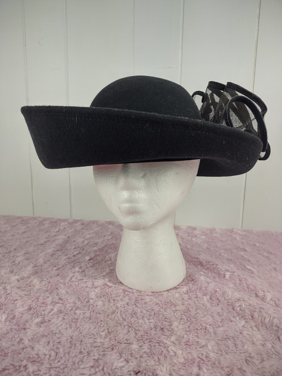 Bellini Derby Style hat Vintage Bellini Hat Red Asymmetric Kentucky Derby Church  main image 3