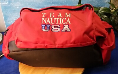 VTG Team Nautica USA Red Duffle Bag LARGE - 25''x 14''x 16'' - 3 Large Pockets