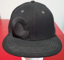 AKSELS COLORADO BIG C ADJUSTABLE SNAPBACK HAT/CAP with COLORS INSIDE THE HAT