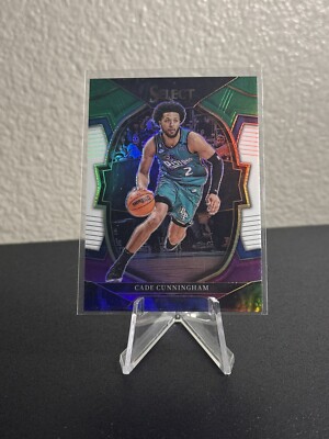 2022-23 Select Cade Cunningham Concourse Green White Purple Tri-Color Prizm #18
