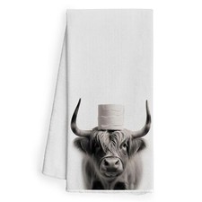 Cow Bathroom Decorative Towels Cow Hand Towel Cow Towel Funny Cow Bathroom Decor
