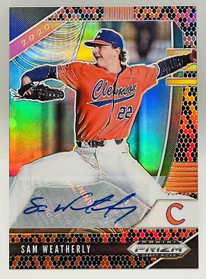 Sam Weatherly *1/15* Auto 2020 Panini Snakeskin Prizm #PDP81
