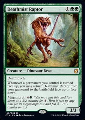 Deathmist Raptor - Medium Play MTG Commander 2019