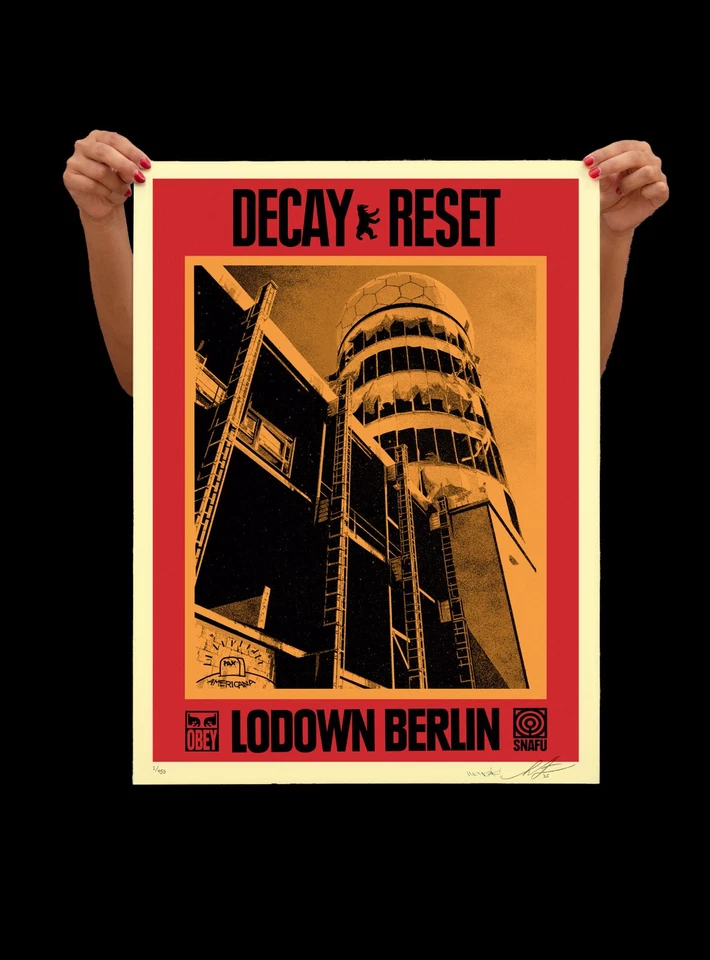 Shepard Fairey OBEY DECAY RESET - SIEBDRUCK 2025, Signiert, ed: 450