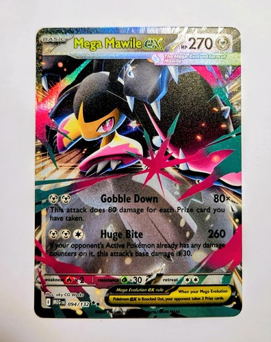 Mega Mawile Ex - 94/132 Mega Evolution ME01 NM- Double Rare - Pokémon TCG Card