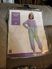 Sloth Pastel hooded jumpsuit Size Large 12/14