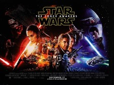 STAR WARS THE FORCE AWAKENS 2015 Quad poster print 30x40" John Boyega MarkHamill