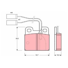 Satz Bremsbeläge Bremsklötze hinten für Alfa Romeo Giulietta 116 GTV RZ | 242