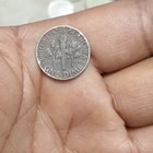 1957 Roosevelt Dime 10C Philadelphia Business Strike Silver 0.900 KM#195 — photo 2