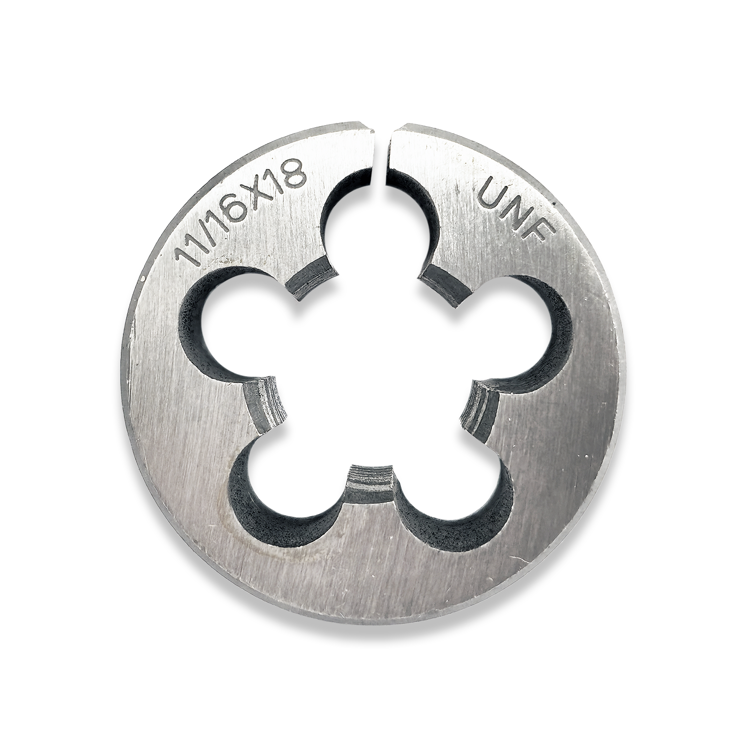 11/16"" x 18TPI UNF DIE ROUND SPLIT DIE CARBON STEEL RDGTOOLS