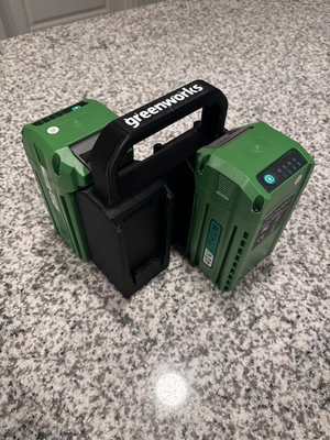 #ad GreenWorks 40v Battery Caddy Carrier Holder Storage 4 battery $27.00